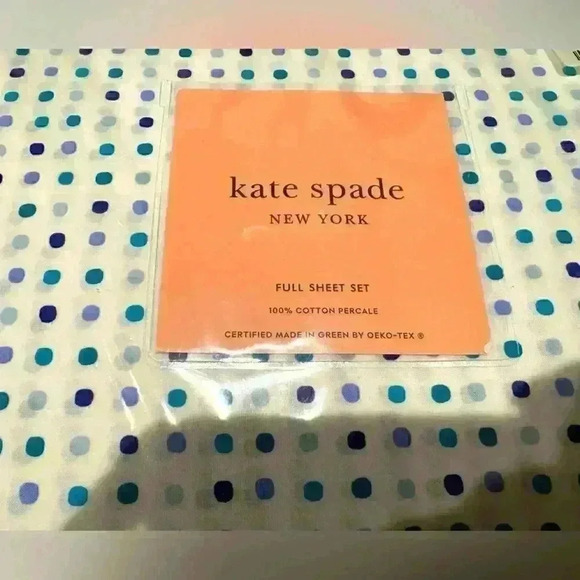 NIP KATE SPADE FULL SHEET SET
100% COTTON PERCALE
CERTIFIED MADE GREEN OEKO-TEX - Picture 1 of 3